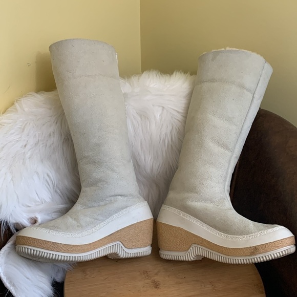 Saba Ingrid Après Ski | Suede Sports Wrap  Wool Lined Winter Moon Boots 35 / 36 - Picture 1 of 17